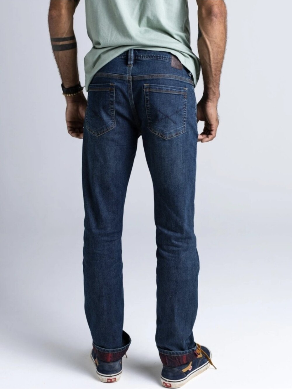 Meridian Line Mens Standard Fit Organic Cotton Blend Jeans 36" Waist - Picture 8 of 11